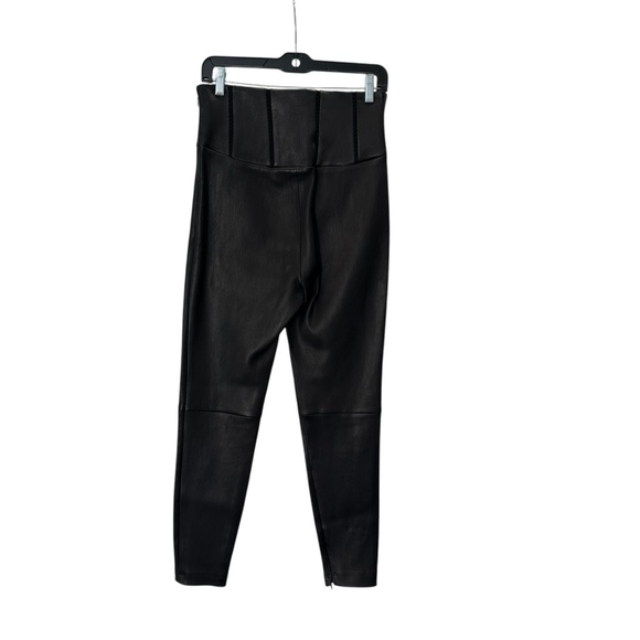 $3,390 Alaia Black High Rise Leather Leggings Size 6 - Picture 8 of 12